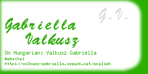 gabriella valkusz business card